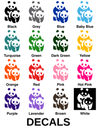 Naughty Panda Decals